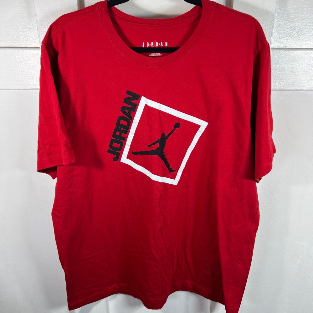 Jordan Brand Jumpman Graphic T-Shirt Red XL 363277-6DL Mens Short Sleeve Tee